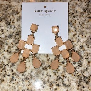 NWT Kate Spade Blush Branton Square Earrings